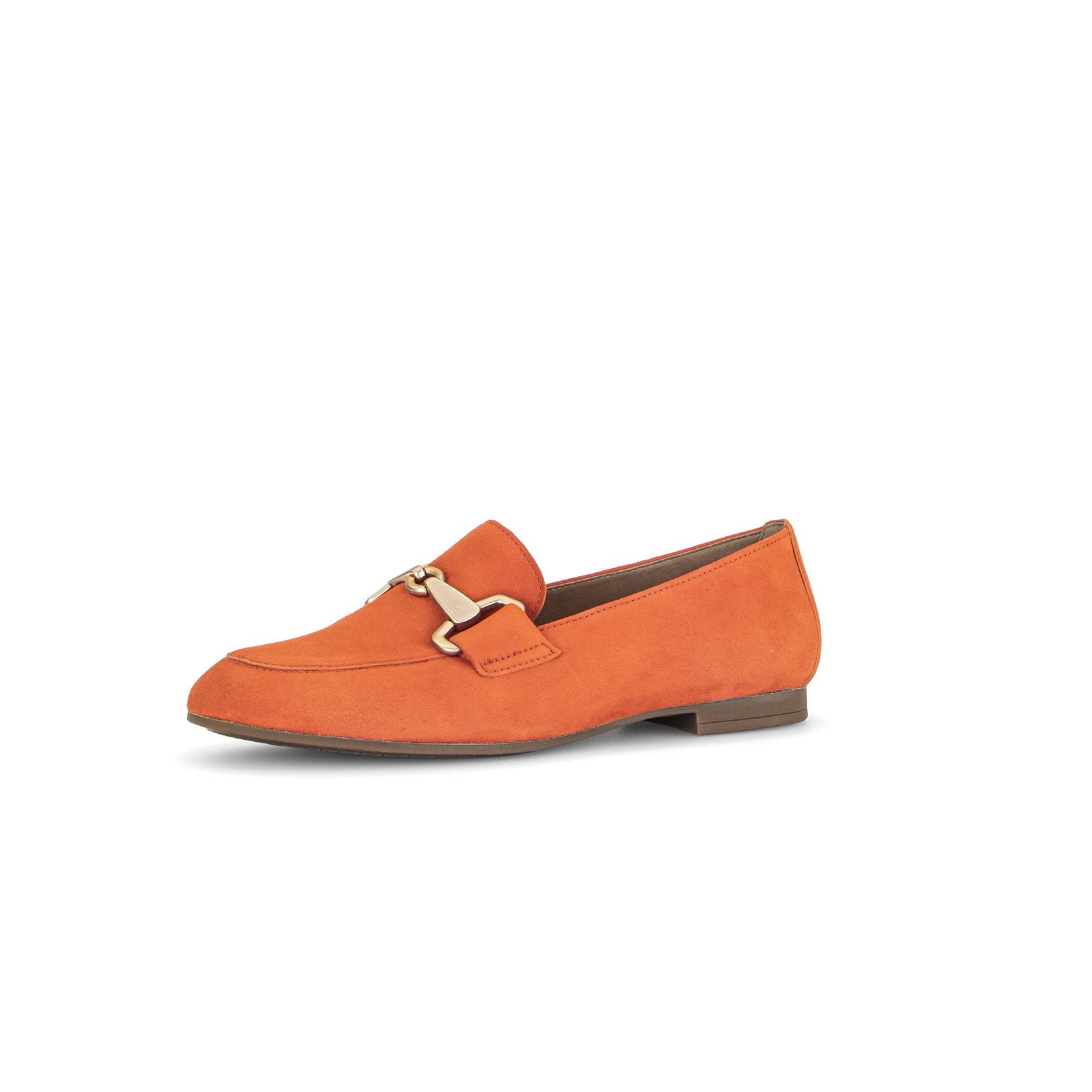 Gabor 45.211.13 Jangle Ladies Orange Suede Slip On Shoes-elevate your sole