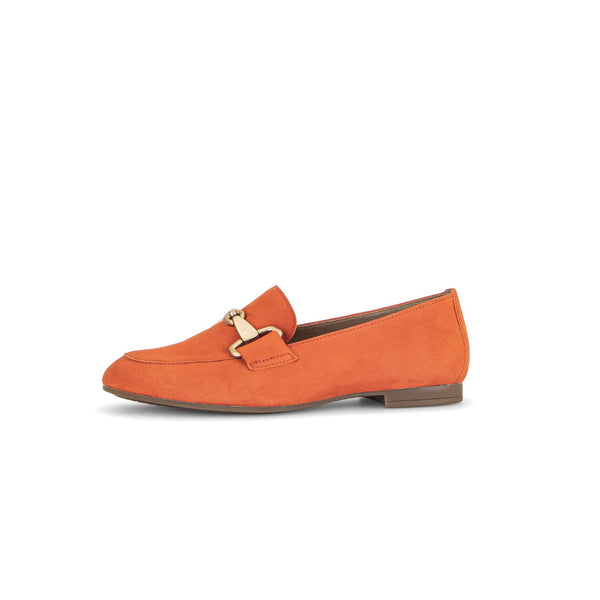 Gabor 45.211.13 Jangle Ladies Orange Suede Slip On Shoes-elevate your sole