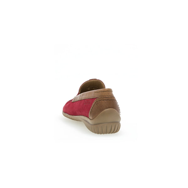 Gabor 46.090.48 California Ladies Red Leather Slip On Shoes-elevate your sole
