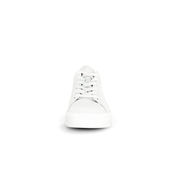 Gabor 46.395.62 Keystone Ladies White Leather Lace Up Trainers-elevate your sole