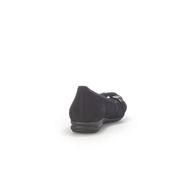 Gabor 42.625.47 Sabia Ladies Black Suede Slip On Shoes-elevate your sole