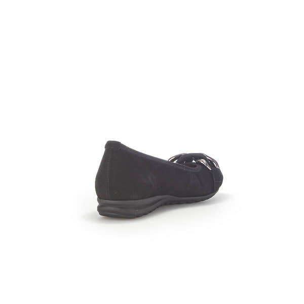Gabor 42.625.47 Sabia Ladies Black Suede Slip On Shoes-elevate your sole