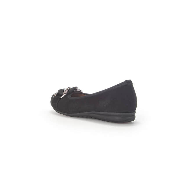 Gabor 42.625.47 Sabia Ladies Black Suede Slip On Shoes-elevate your sole