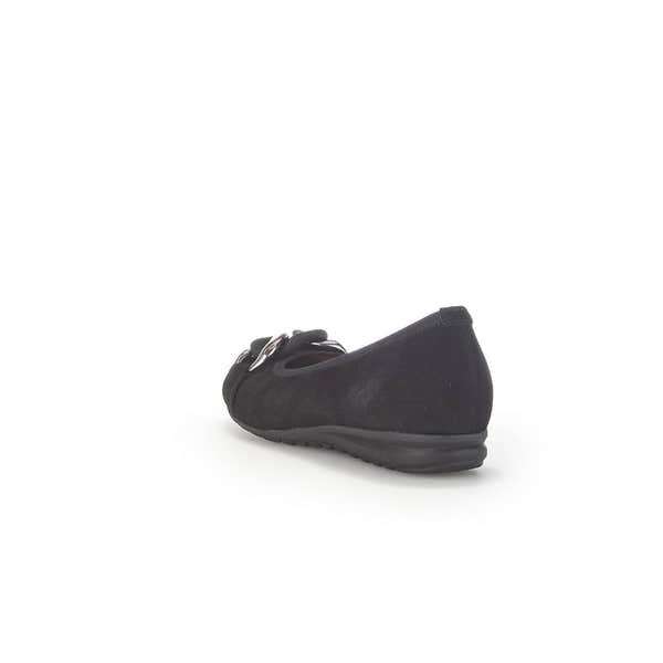Gabor 42.625.47 Sabia Ladies Black Suede Slip On Shoes-elevate your sole