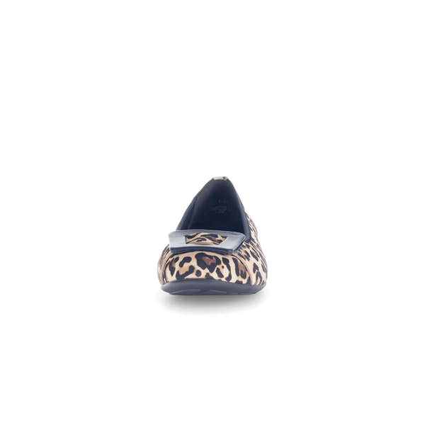 Gabor Paige women's slip-on shoes with leopard print suede, flat sole, and stylish design.