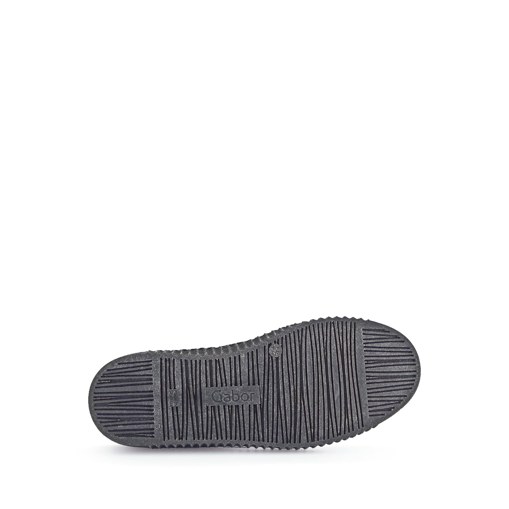 Gabor Lourdes Navy Velour Suede Pull-On Ankle Boots with textured rubber sole, designed for women.