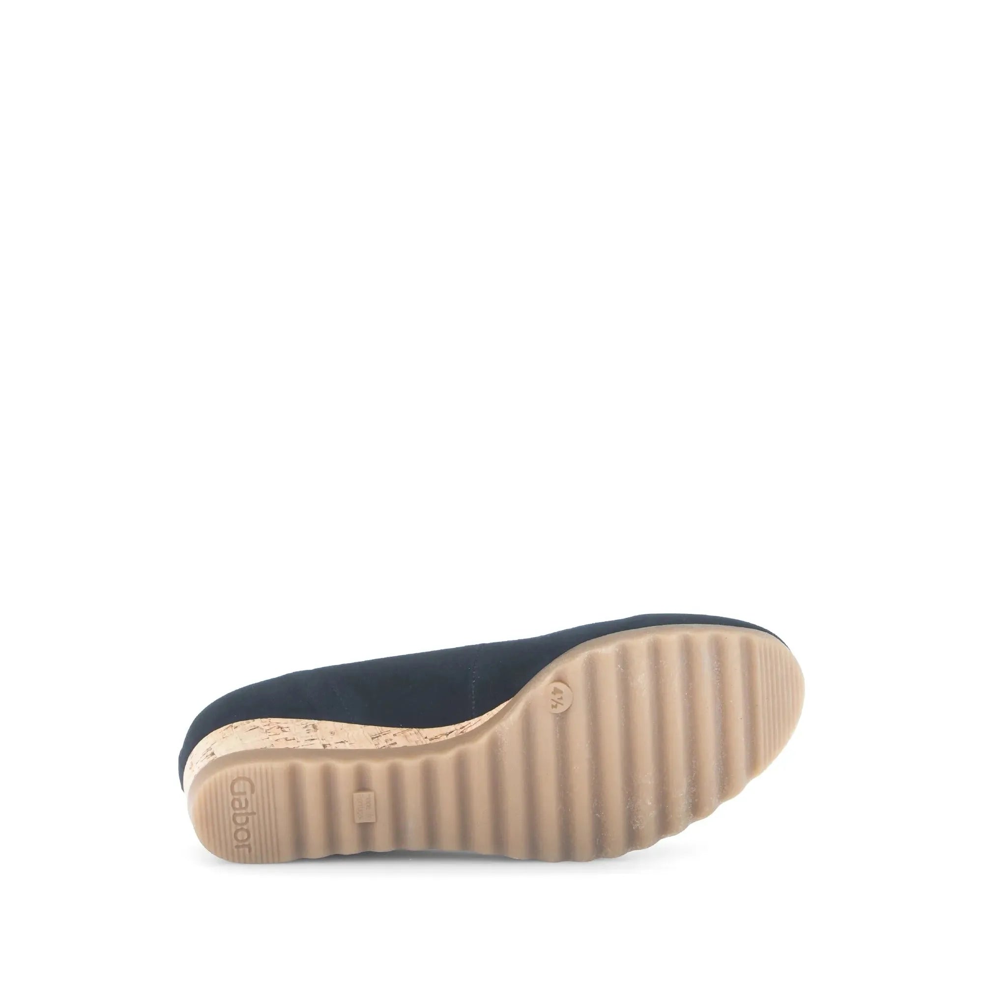 Gabor Epworth ladies dark blue suede elasticated shoes with rubber sole, comfortable and stylish.