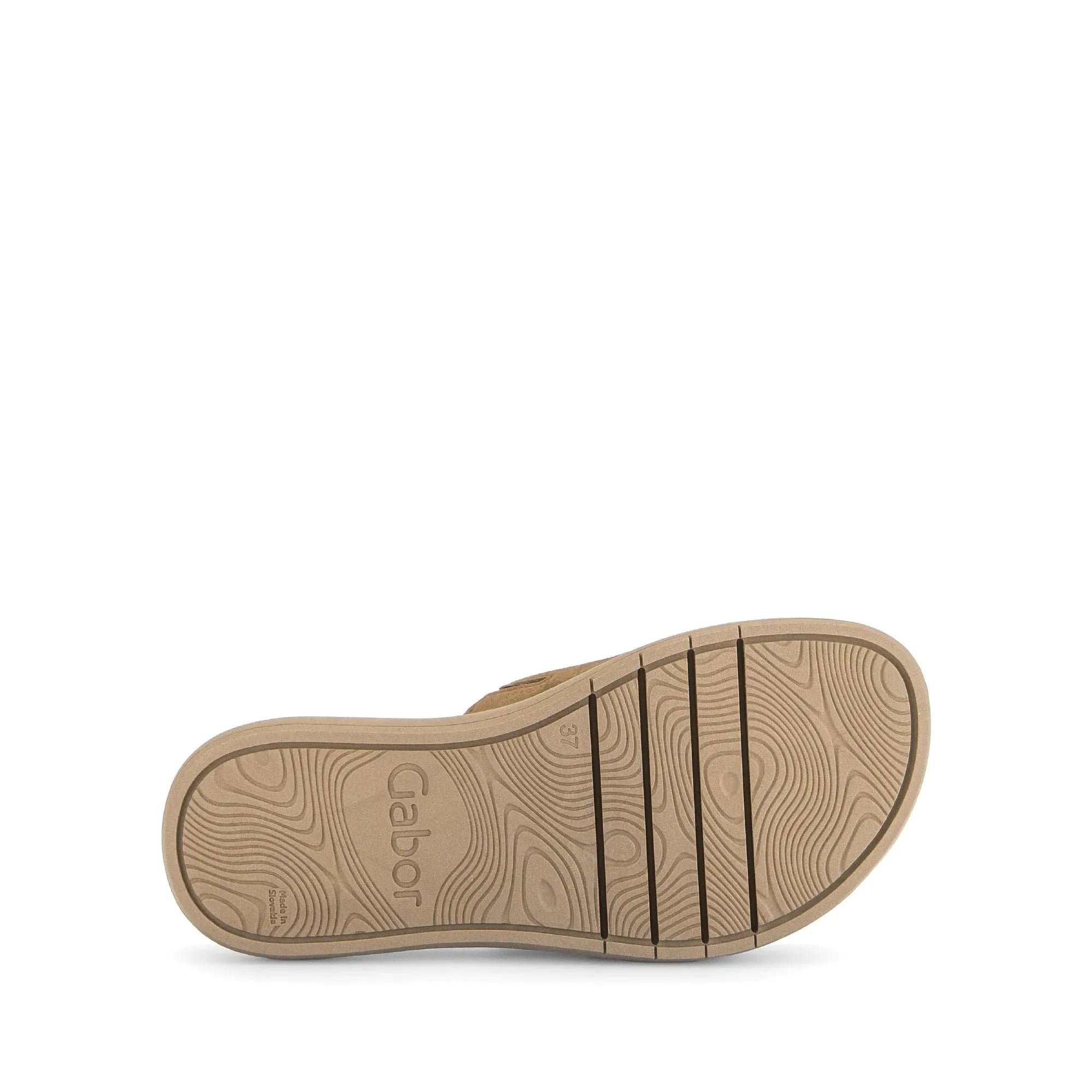 Gabor 83.751.18 Adios Ladies Brown Leather Touch Fastening Sandals, stylish women's sandals with leather straps and adjustable fastening.