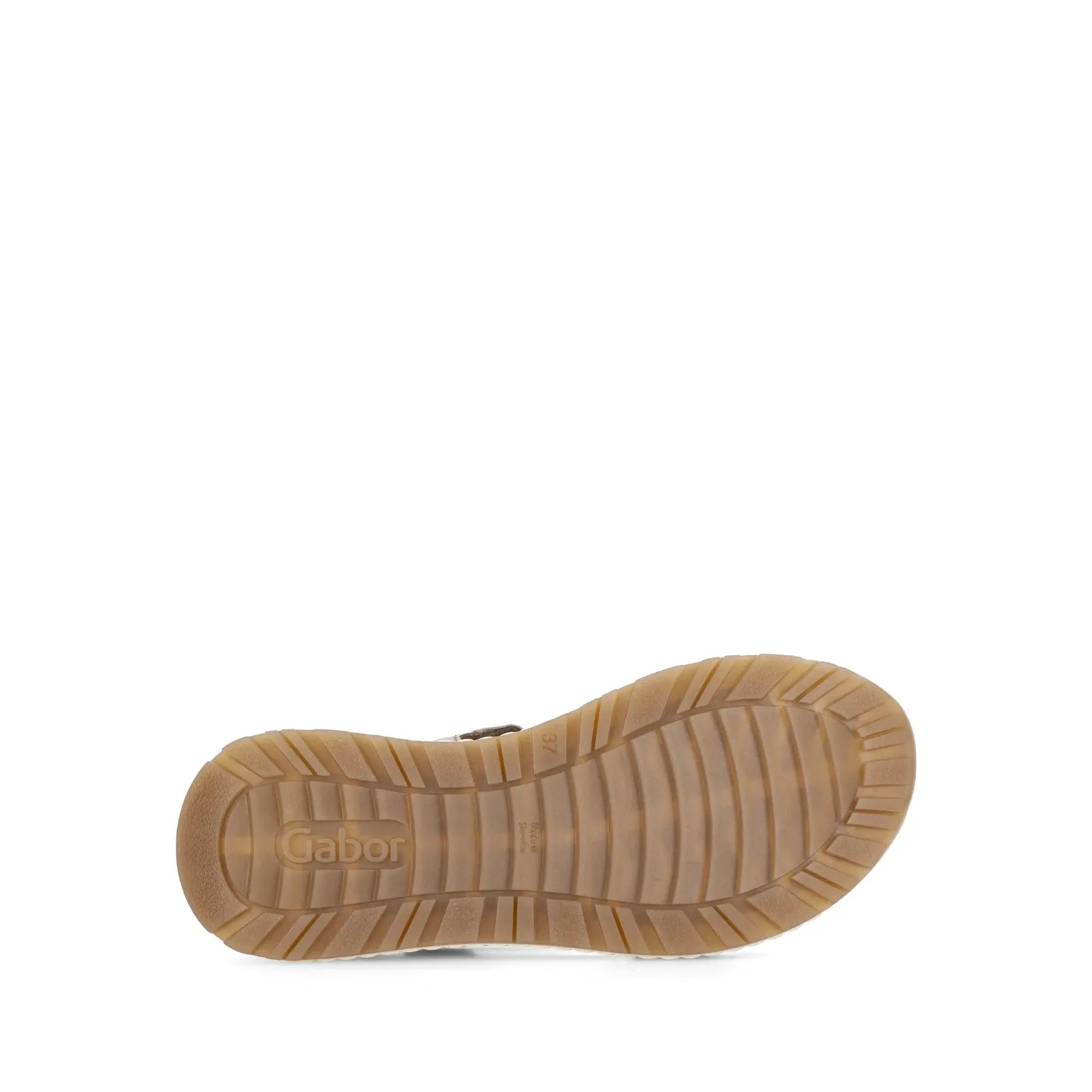 Gabor women's multi suede touch fastening sandals with cushioned sole and slip-resistant rubber outsole.
