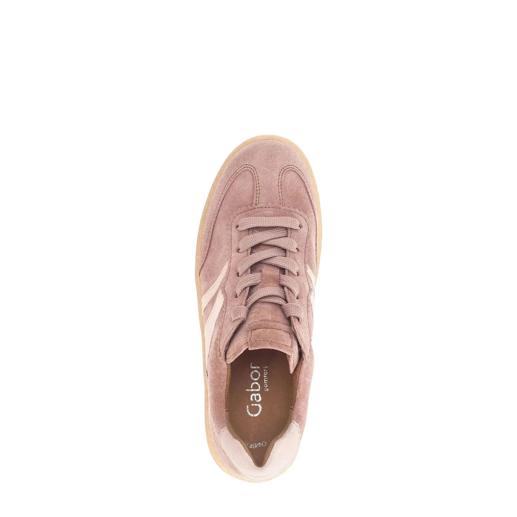 Gabor 86.475.43 Dahma Ladies Clay Suede Lace Up Trainers