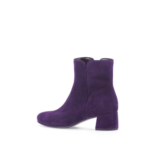 Gabor Abbey 55.680.13 Ladies Purple Suede Side Zip Ankle Boots-elevate your sole