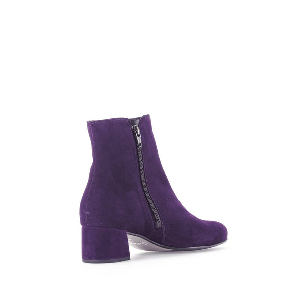 Gabor Abbey 55.680.13 Ladies Purple Suede Side Zip Ankle Boots-elevate your sole