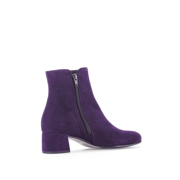 Gabor Abbey 55.680.13 Ladies Purple Suede Side Zip Ankle Boots-elevate your sole