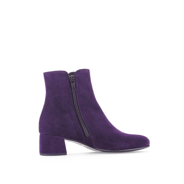 Gabor Abbey 55.680.13 Ladies Purple Suede Side Zip Ankle Boots-elevate your sole