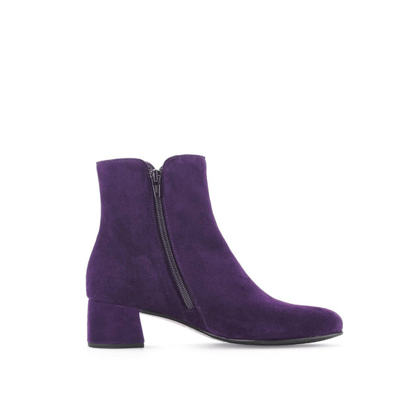 Gabor Abbey 55.680.13 Ladies Purple Suede Side Zip Ankle Boots-elevate your sole