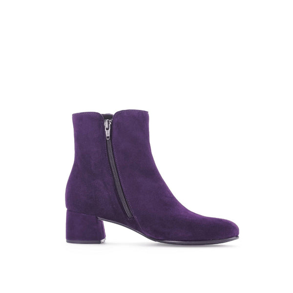 Gabor Abbey 55.680.13 Ladies Purple Suede Side Zip Ankle Boots-elevate your sole