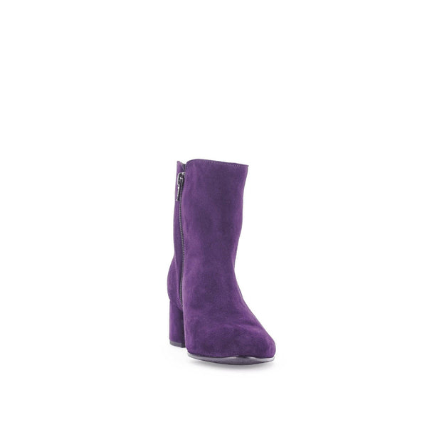 Gabor Abbey 55.680.13 Ladies Purple Suede Side Zip Ankle Boots-elevate your sole