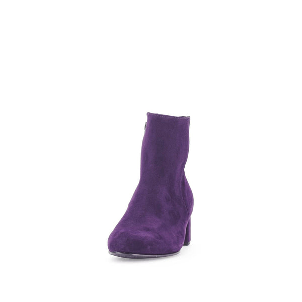 Gabor Abbey 55.680.13 Ladies Purple Suede Side Zip Ankle Boots-elevate your sole