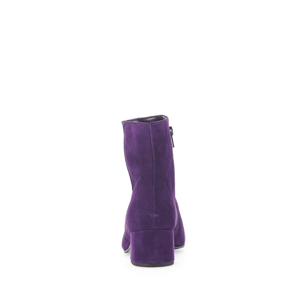 Gabor Abbey 55.680.13 Ladies Purple Suede Side Zip Ankle Boots-elevate your sole