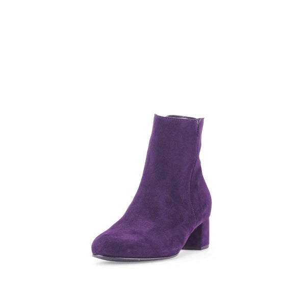 Gabor Abbey 55.680.13 Ladies Purple Suede Side Zip Ankle Boots-elevate your sole
