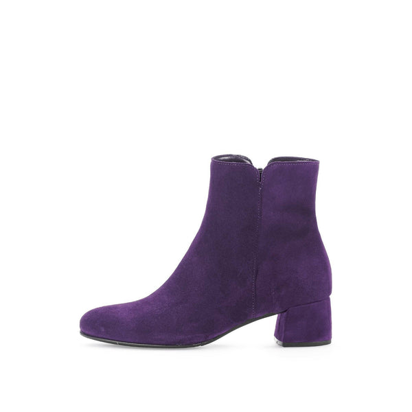 Gabor Abbey 55.680.13 Ladies Purple Suede Side Zip Ankle Boots-elevate your sole
