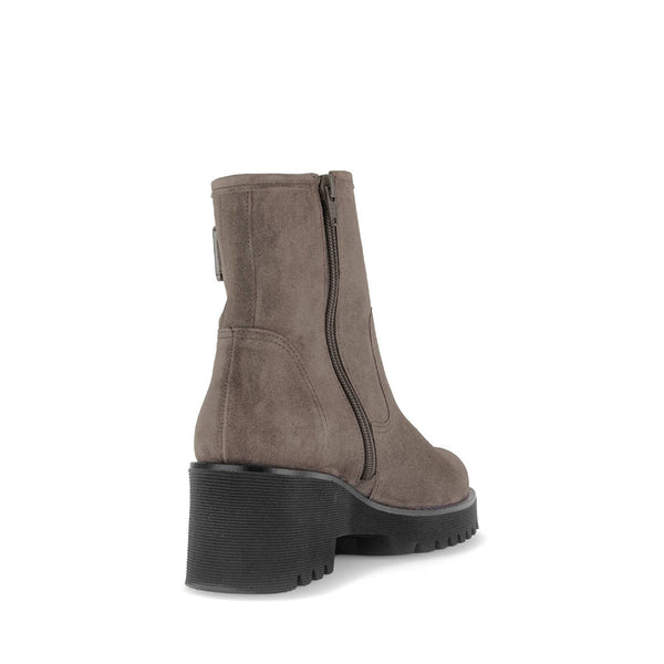 Gabor Jude 56.622.30 Ladies Grey Suede Wide Side Zip Ankle Boots-elevate your sole