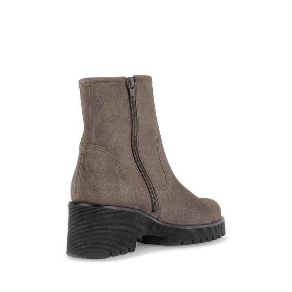 Gabor Jude 56.622.30 Ladies Grey Suede Wide Side Zip Ankle Boots-elevate your sole