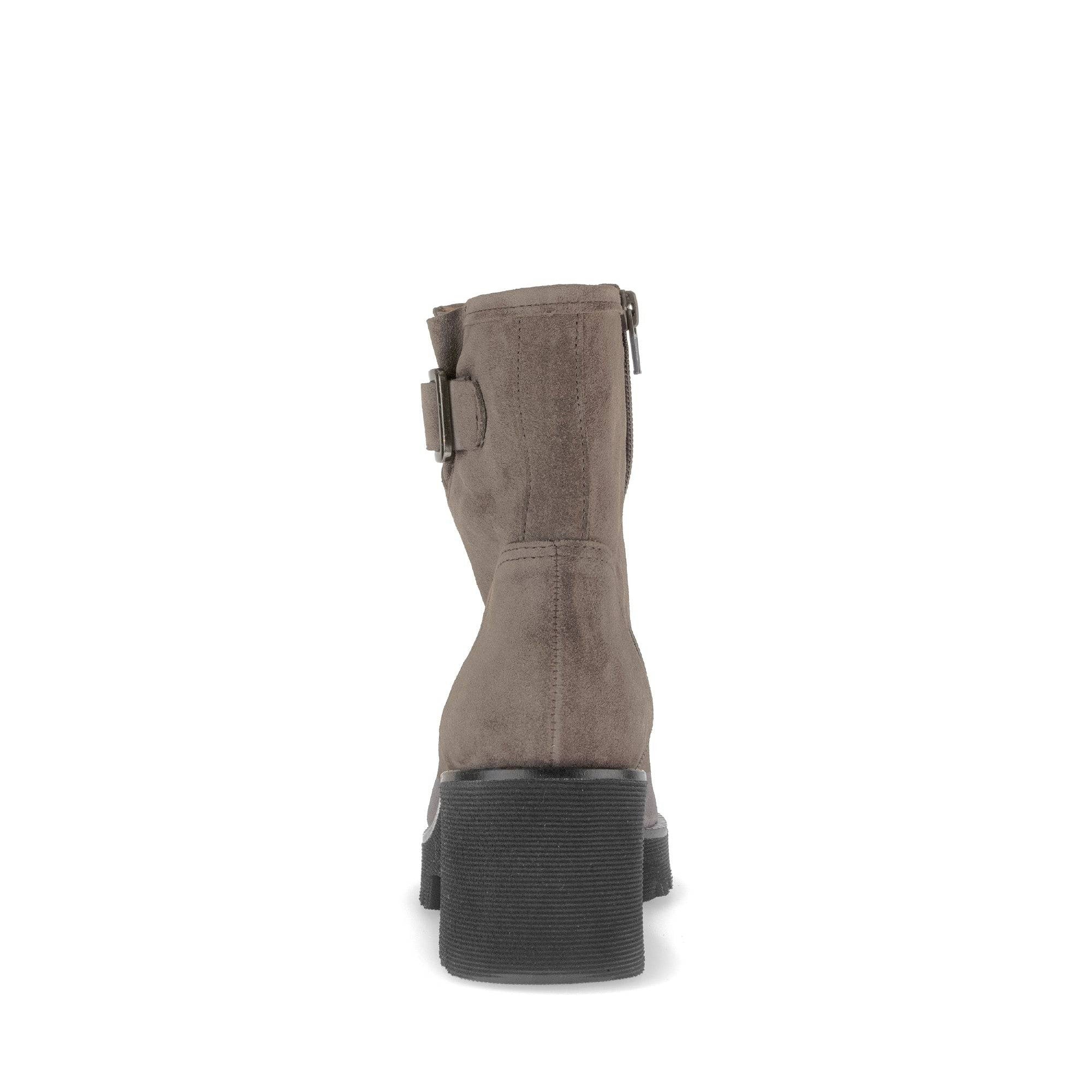 Gabor Jude 56.622.30 Ladies Grey Suede Wide Side Zip Ankle Boots-elevate your sole