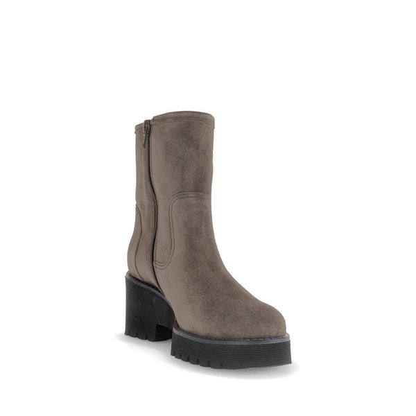 Gabor Jude 56.622.30 Ladies Grey Suede Wide Side Zip Ankle Boots-elevate your sole