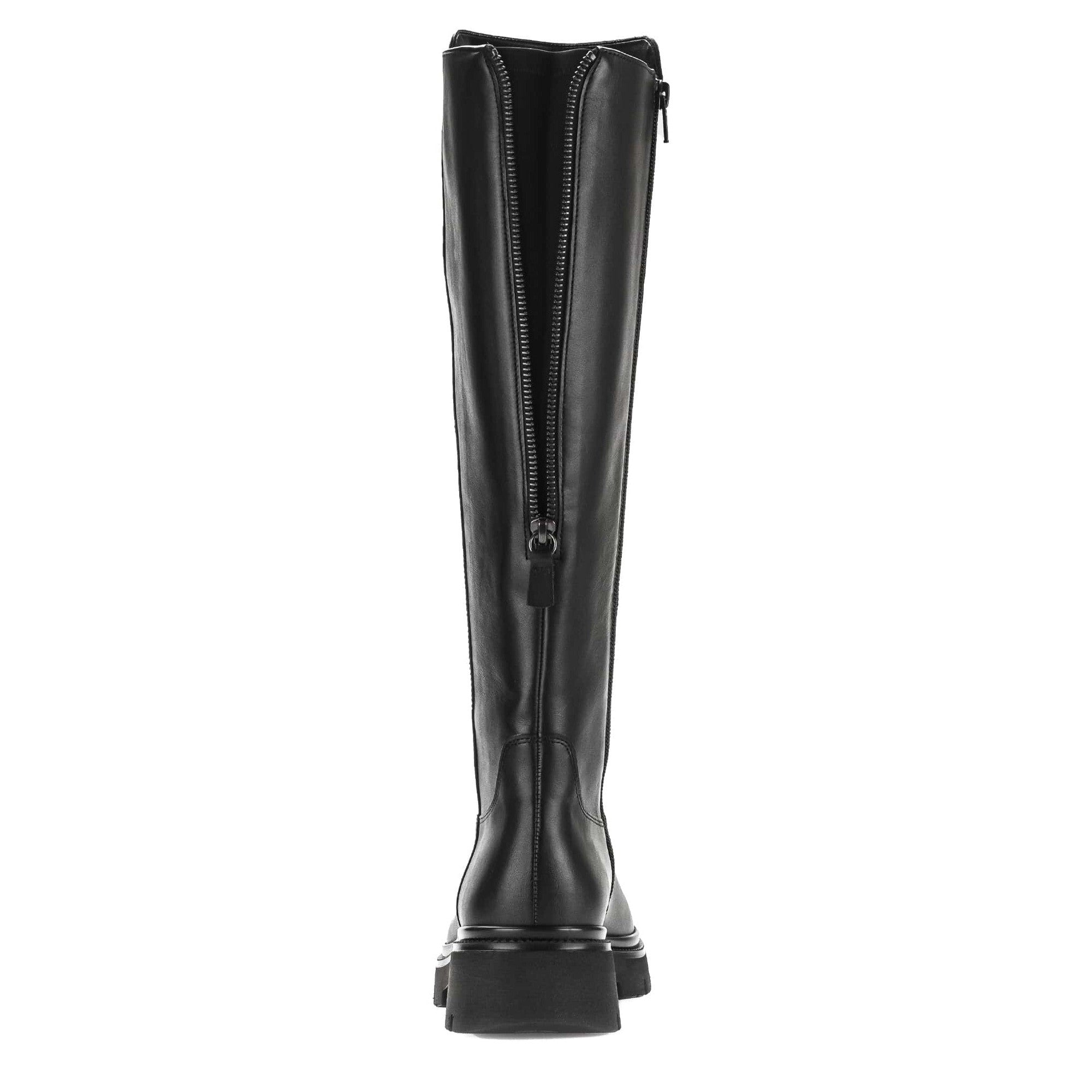 Gabor Match 51.859.27 Ladies Black Suede Back Zip Knee High Boots-elevate your sole
