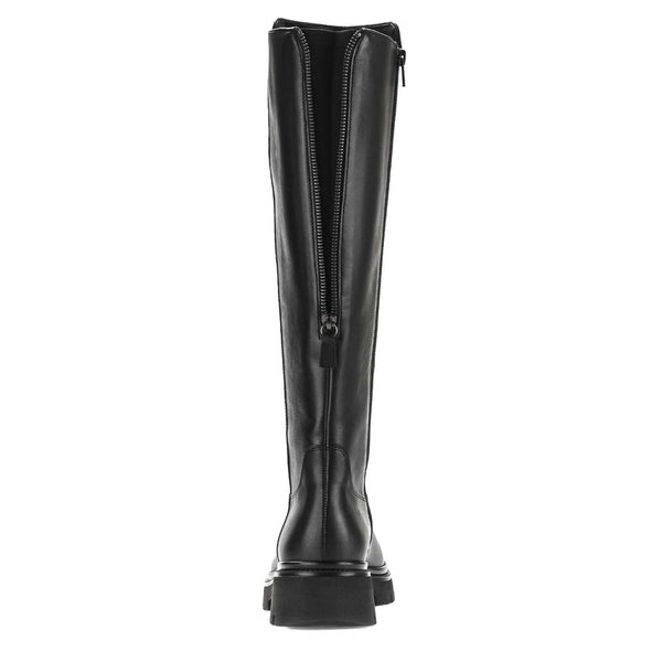 Gabor Match 51.859.27 Ladies Black Suede Back Zip Knee High Boots-elevate your sole