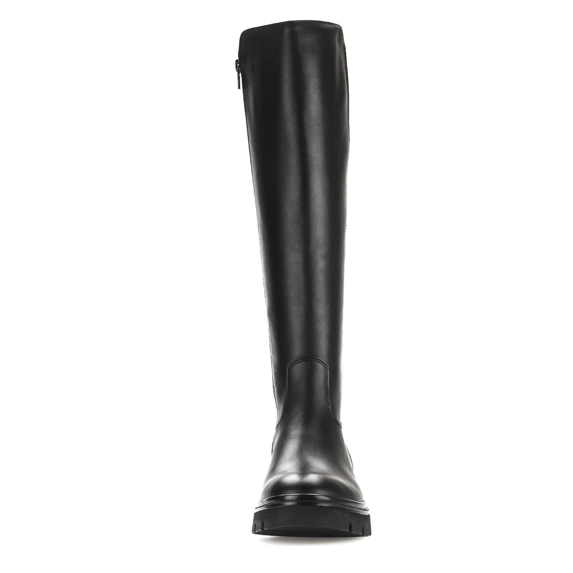 Gabor Match 51.859.27 Ladies Black Suede Back Zip Knee High Boots-elevate your sole