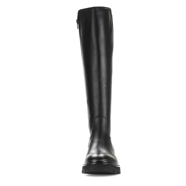 Gabor Match 51.859.27 Ladies Black Suede Back Zip Knee High Boots-elevate your sole