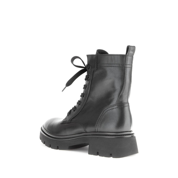Gabor Meryl 51.852.27 Ladies Black Leather Zip & Lace Ankle Boots-elevate your sole