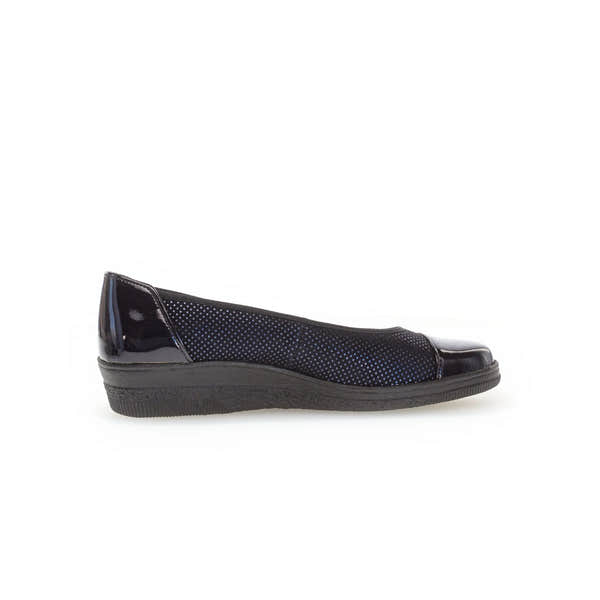 Gabor Petunia 06.402.86 Ladies Ocean Patent Leather Slip On Slip Ons-elevate your sole