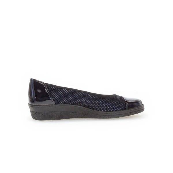 Gabor Petunia 06.402.86 Ladies Ocean Patent Leather Slip On Slip Ons-elevate your sole