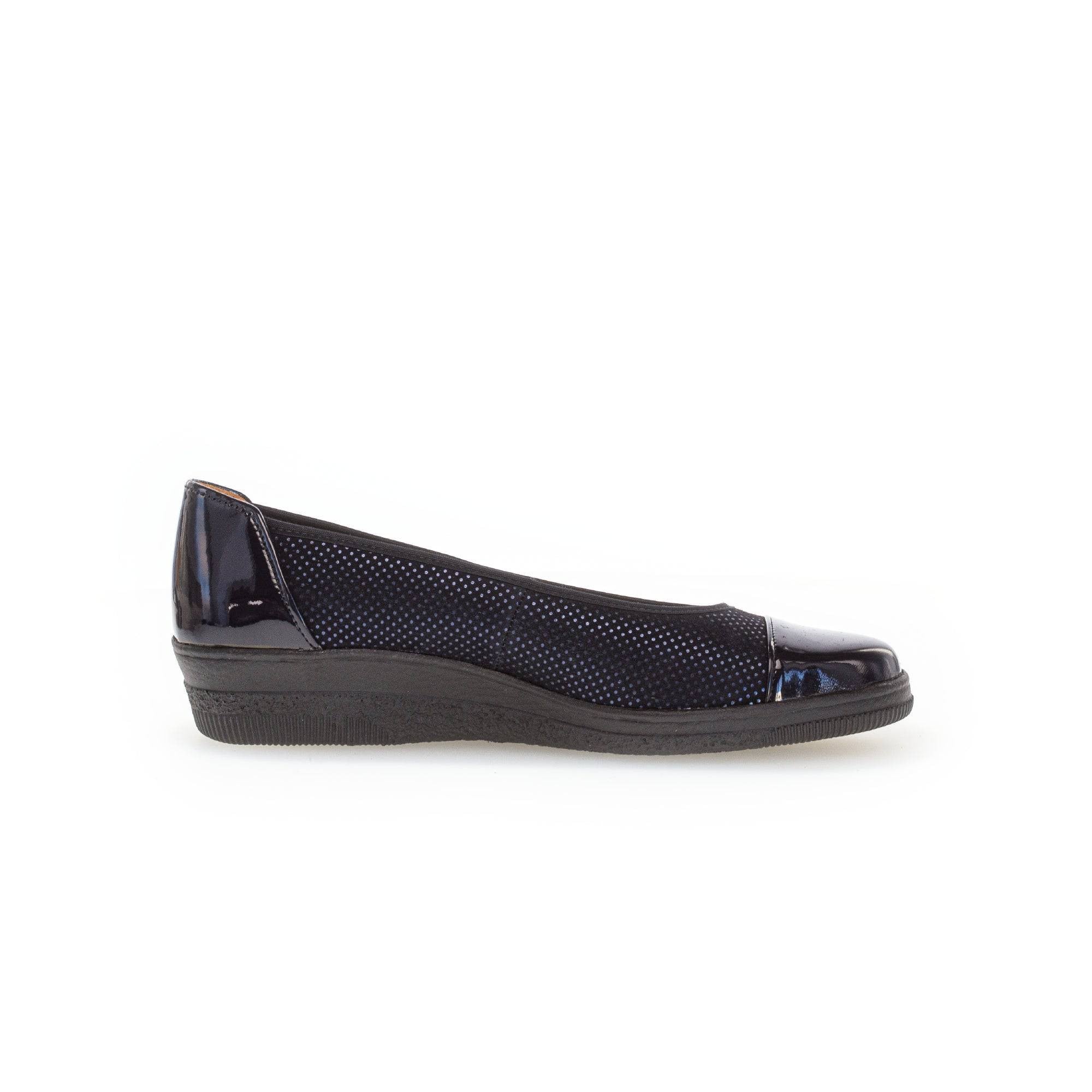 Gabor Petunia 06.402.86 Ladies Ocean Patent Leather Slip On Slip Ons-elevate your sole