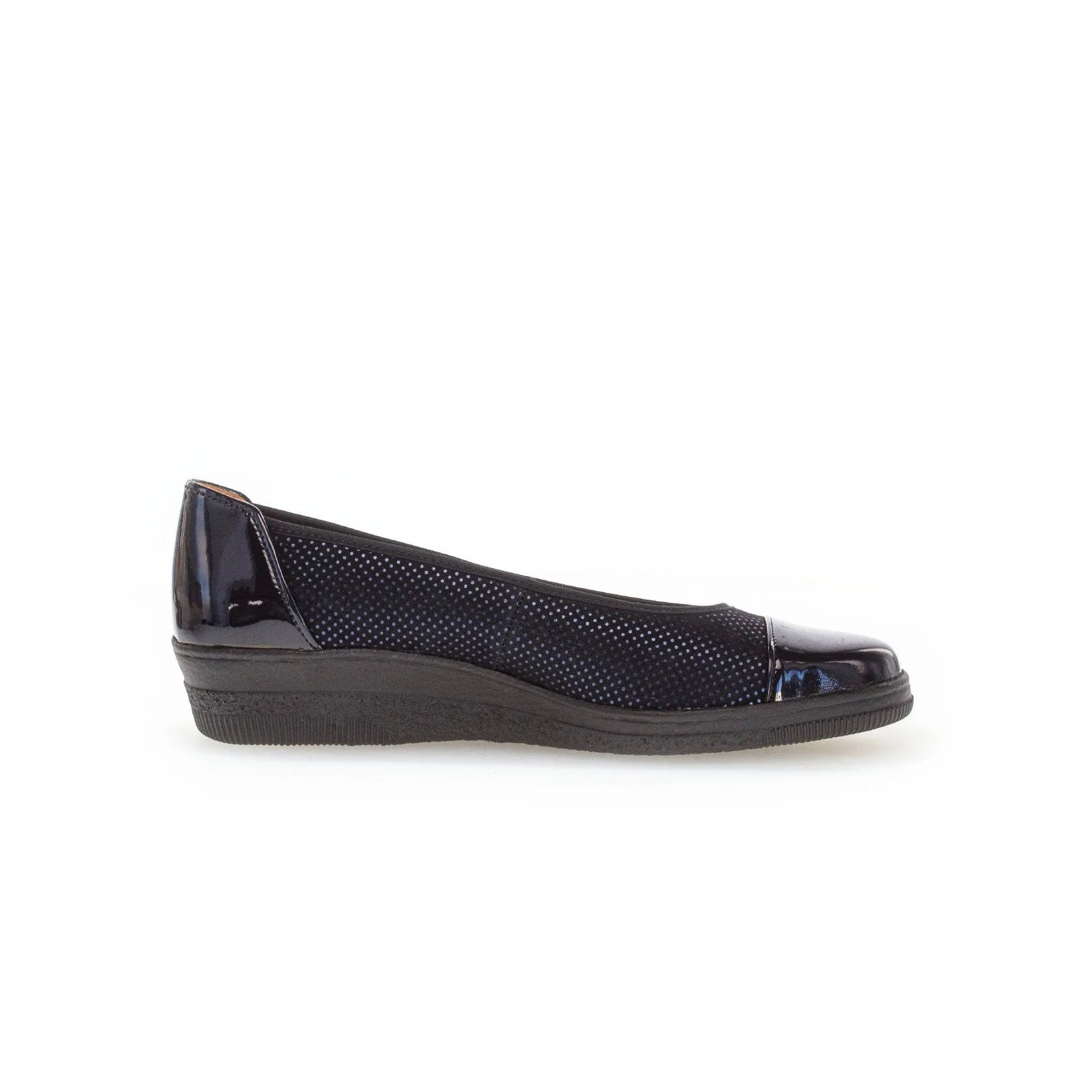Gabor Petunia 06.402.86 Ladies Ocean Patent Leather Slip On Slip Ons-elevate your sole
