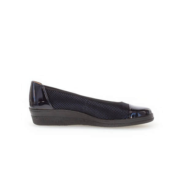 Gabor Petunia 06.402.86 Ladies Ocean Patent Leather Slip On Slip Ons-elevate your sole
