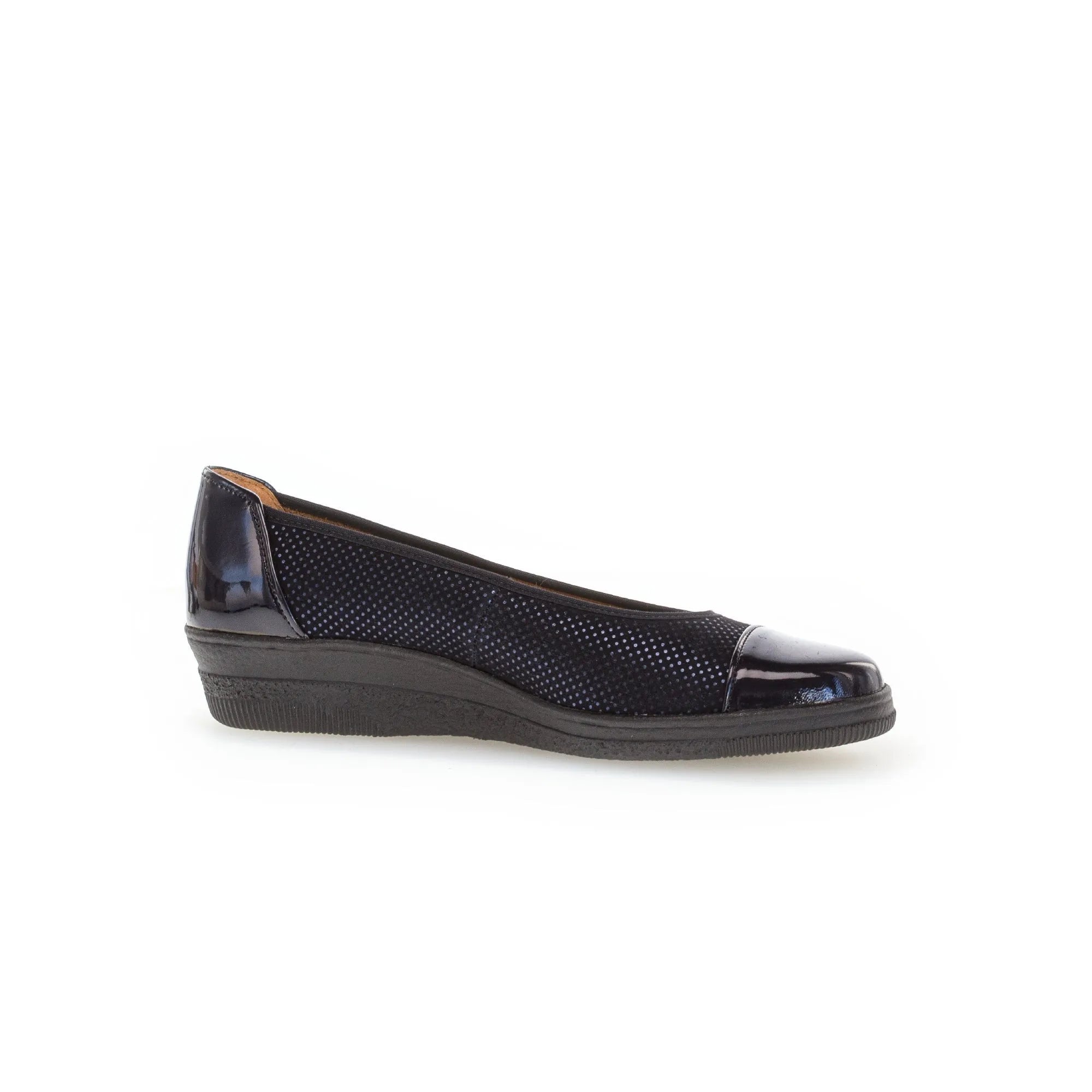 Gabor Petunia 06.402.86 Ladies Ocean Patent Leather Slip On Slip Ons-elevate your sole