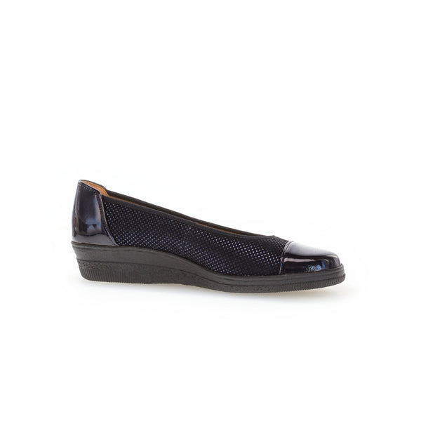 Gabor Petunia 06.402.86 Ladies Ocean Patent Leather Slip On Slip Ons-elevate your sole