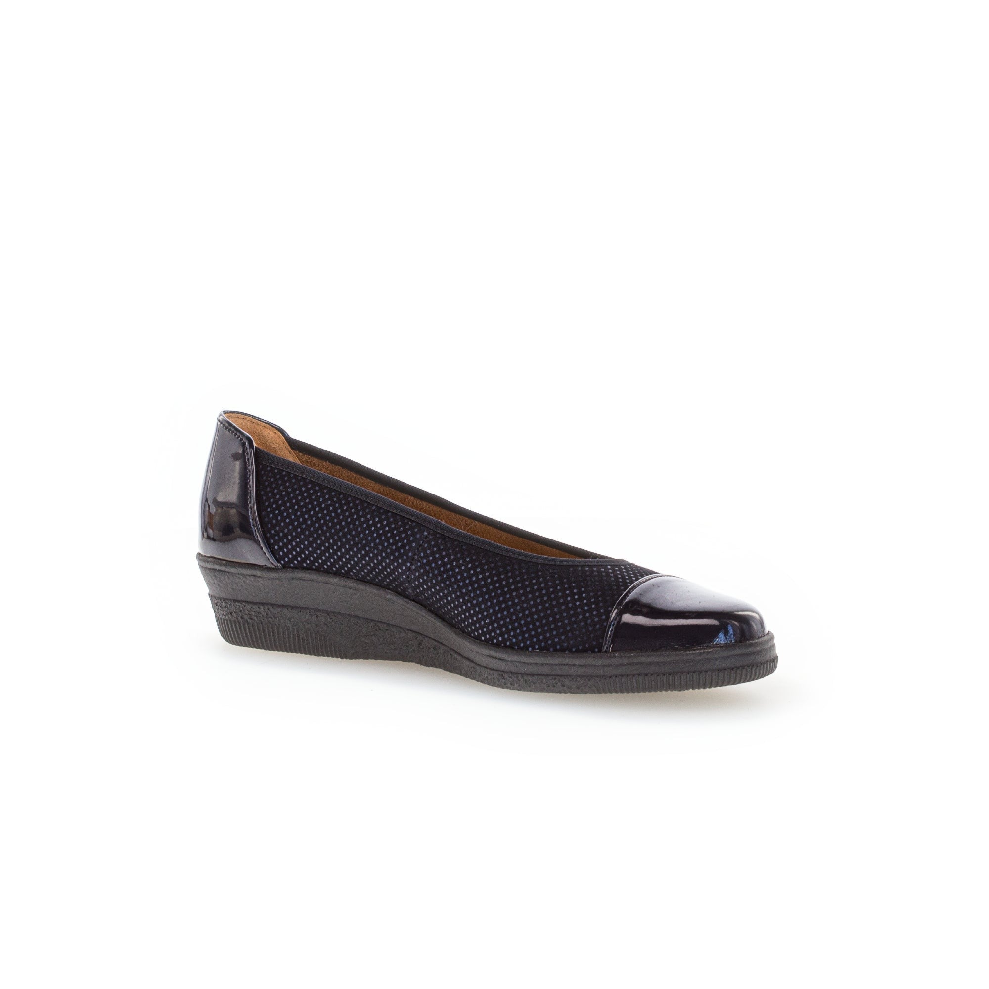 Gabor Petunia 06.402.86 Ladies Ocean Patent Leather Slip On Slip Ons-elevate your sole