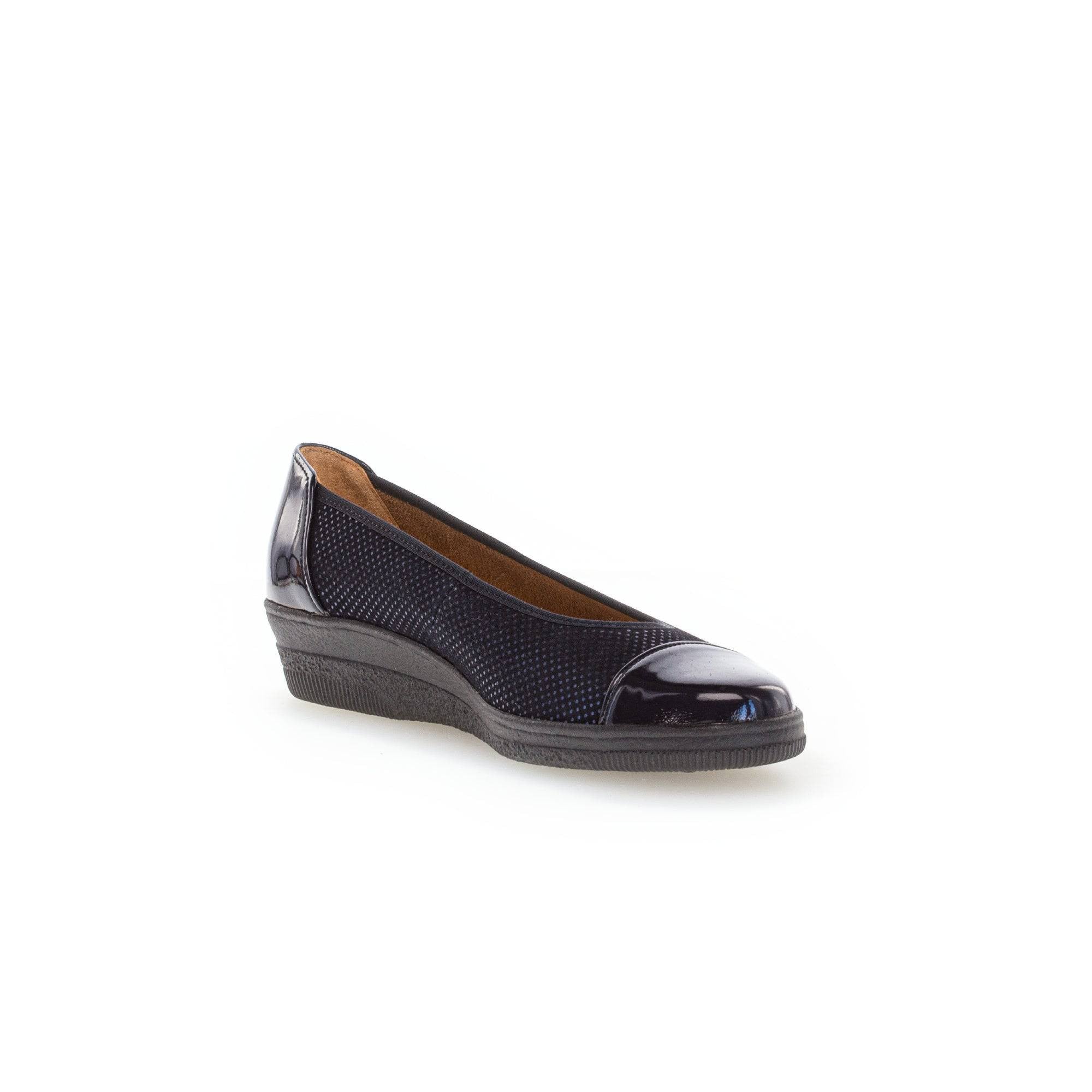Gabor Petunia 06.402.86 Ladies Ocean Patent Leather Slip On Slip Ons-elevate your sole
