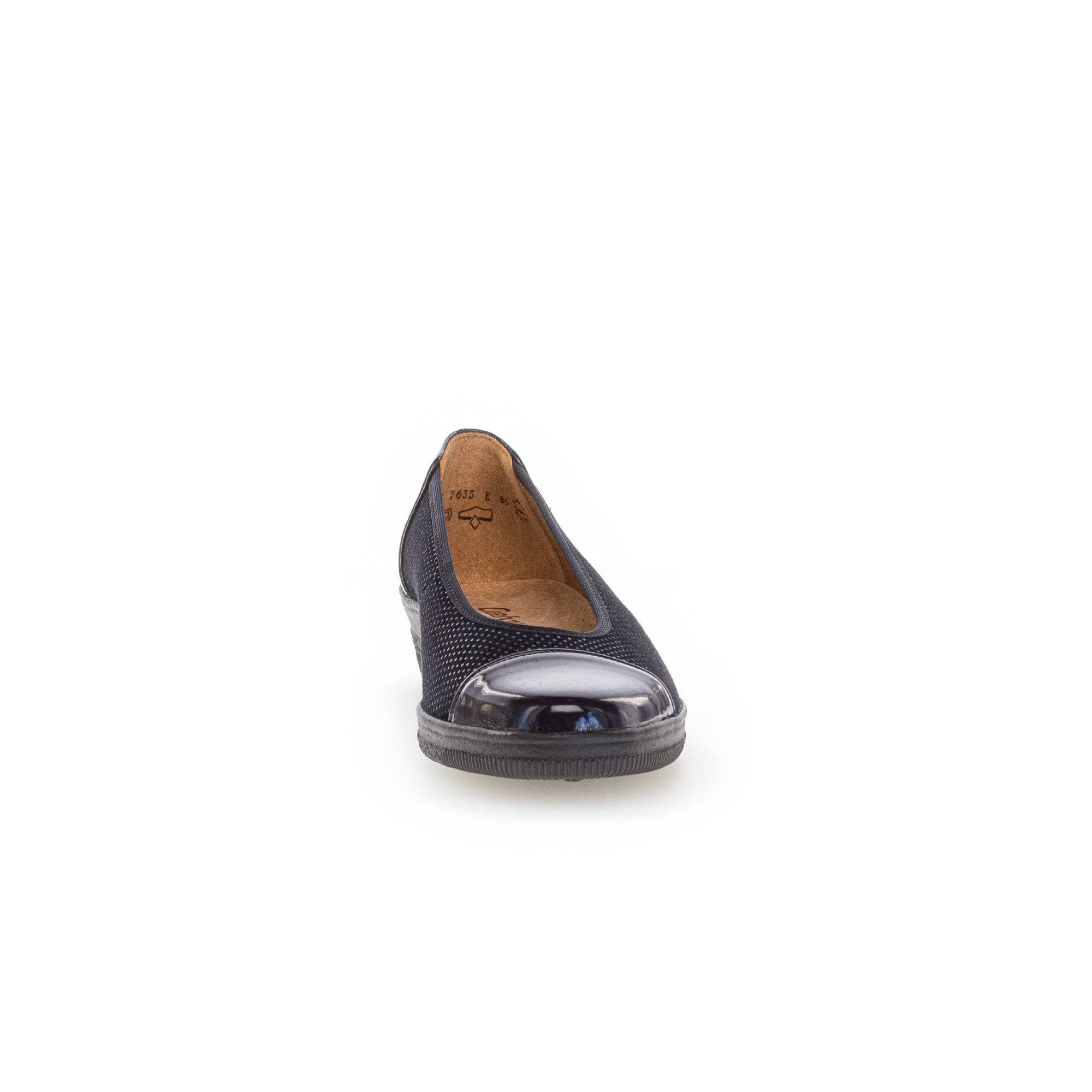 Gabor Petunia 06.402.86 Ladies Ocean Patent Leather Slip On Slip Ons-elevate your sole