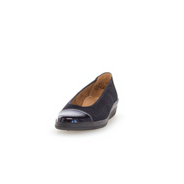 Gabor Petunia 06.402.86 Ladies Ocean Patent Leather Slip On Slip Ons-elevate your sole
