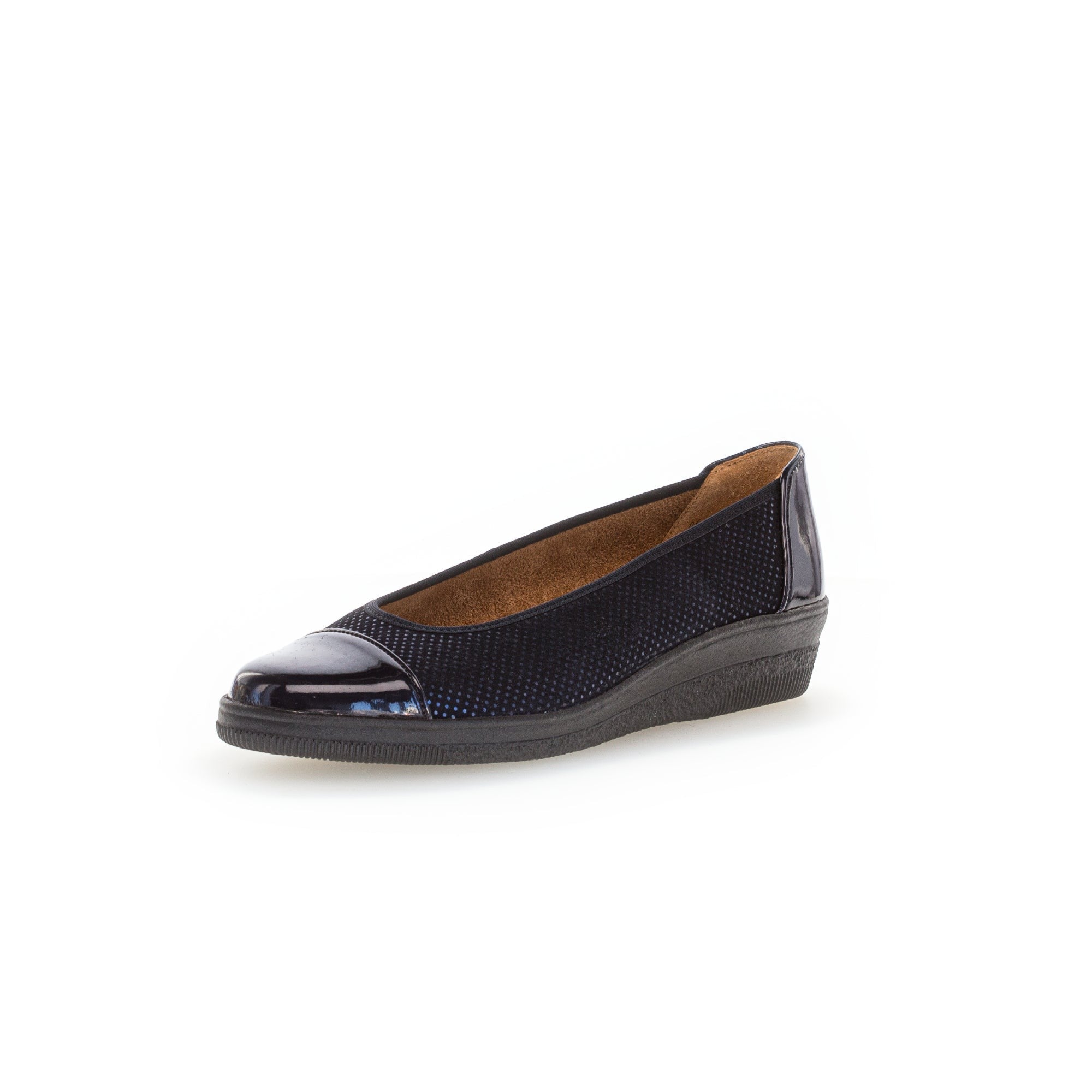 Gabor Petunia 06.402.86 Ladies Ocean Patent Leather Slip On Slip Ons-elevate your sole