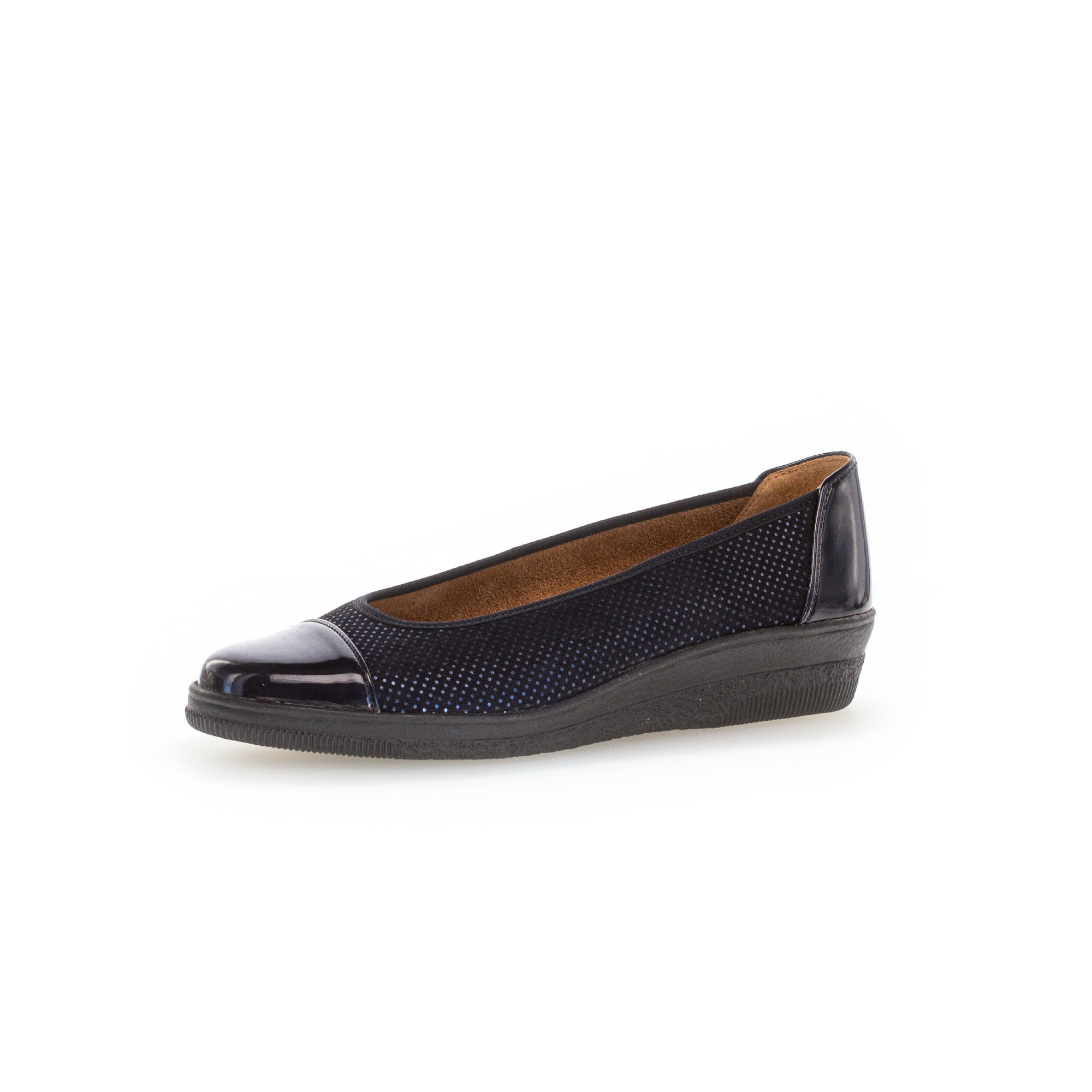 Gabor Petunia 06.402.86 Ladies Ocean Patent Leather Slip On Slip Ons-elevate your sole