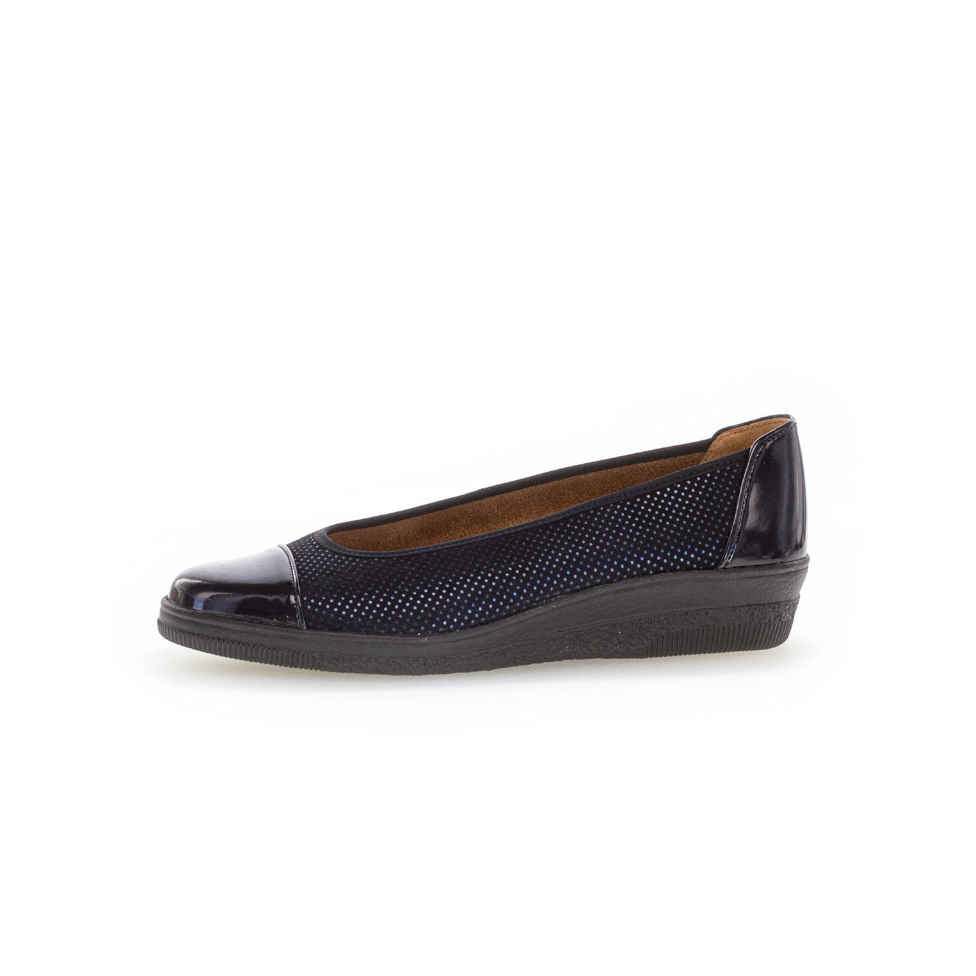 Gabor Petunia 06.402.86 Ladies Ocean Patent Leather Slip On Slip Ons-elevate your sole