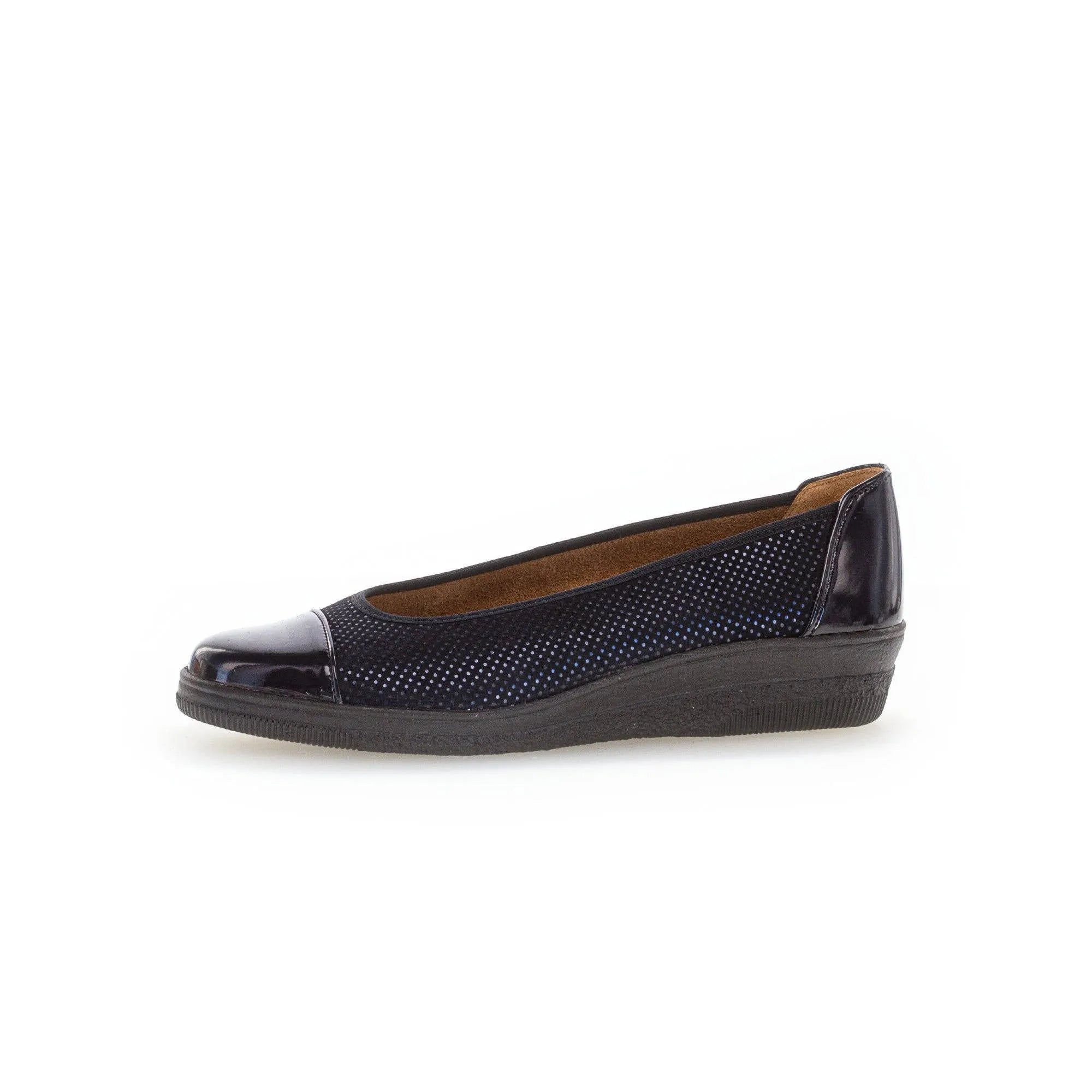 Gabor Petunia 06.402.86 Ladies Ocean Patent Leather Slip On Slip Ons-elevate your sole