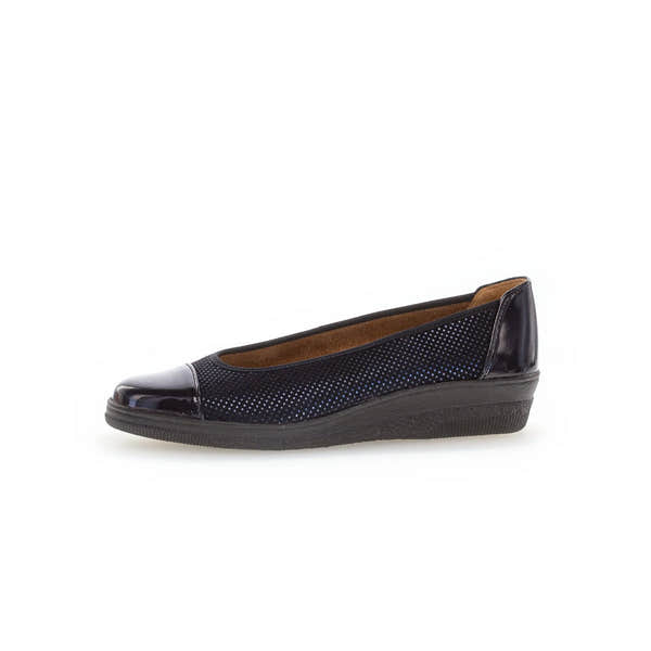 Gabor Petunia 06.402.86 Ladies Ocean Patent Leather Slip On Slip Ons-elevate your sole